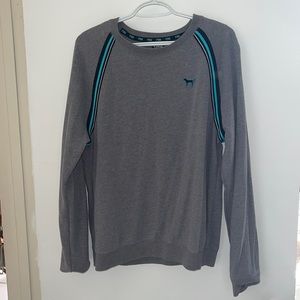 PINK grey crew neck sweater